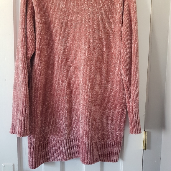 Aritzia Wilfred Violetta Long Sleeve Chenille V-neck Sweater Rose Mauve Sz M - Picture 11 of 16